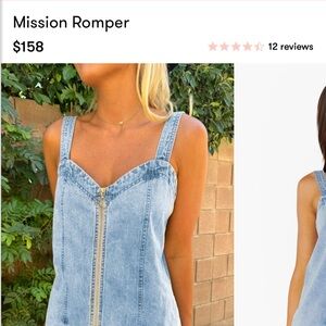 Show Me Your Mumu Mission denim romper